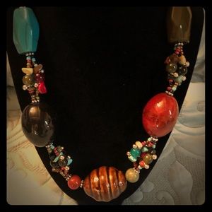 Beaded necklace-27”